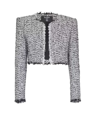 Giacca corta in tweed