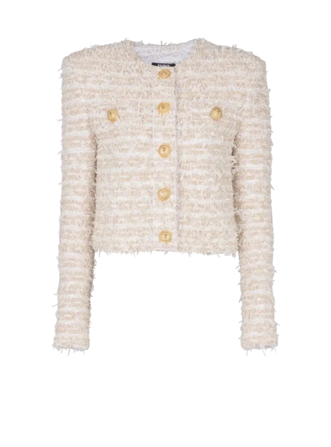 Giacca corta in tweed