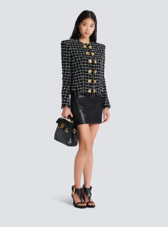 Giacca corta in tweed