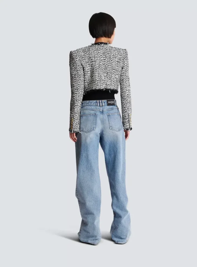 Giacca corta in tweed Giacca corta in tweed