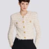 Giacca corta in tweed