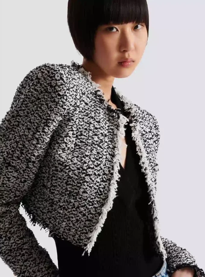 Giacca corta in tweed Giacca corta in tweed