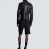 Giacca da motociclista in pelle di agnello leggera Giacca da motociclista in pelle di agnello leggera