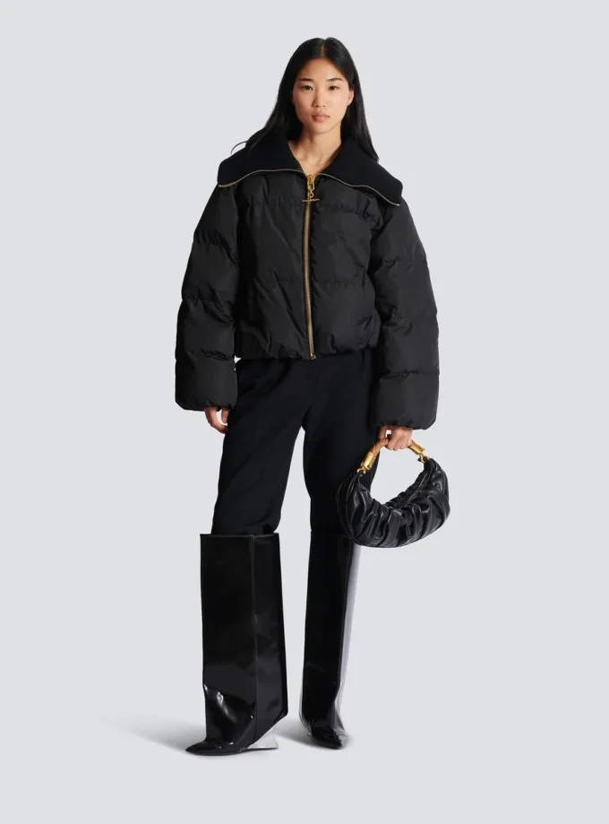 Giacca imbottita oversize corta Giacca imbottita oversize corta