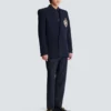 Giacca in lana con patch in cristallo