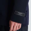 Giacca in lana con patch in cristallo