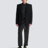 Giacca in lana Grain de poudre con 1 bottone Giacca in lana Grain de poudre con 1 bottone