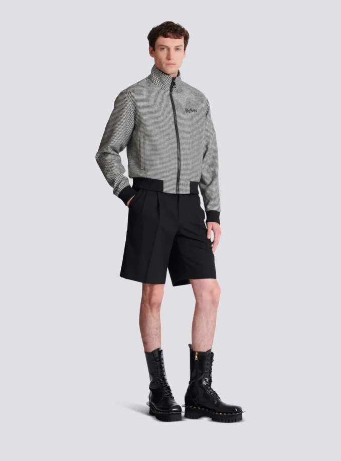 Giacca in lana pied-de-poule Giacca in lana pied-de-poule