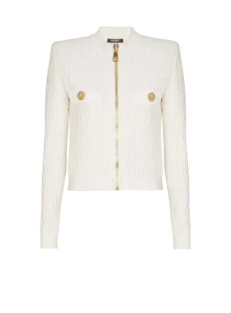 Giacca in maglia coccodrillo