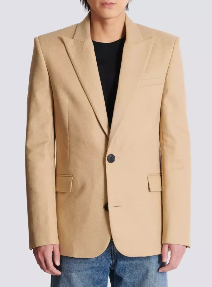 Giacca in tela con 2 bottoni Giacca in tela con 2 bottoni