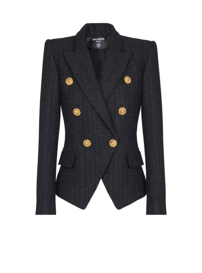 Giacca in tweed con 6 bottoni Giacca in tweed con 6 bottoni