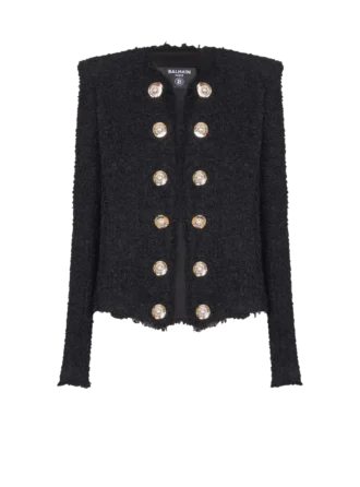 Giacca in tweed con bordi a filo Giacca in tweed con bordi a filo