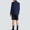 Giacca in twill di cotone con 2 bottoni