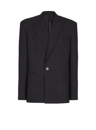 Giacca Monogram Grain de Poudre con 1 bottone Giacca Monogram Grain de Poudre con 1 bottone