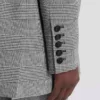 Giacca oversize in jacquard Principe di Galles