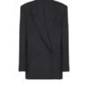 Giacca oversize in pelle martellata Giacca oversize in pelle martellata