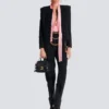 Giacca spencer Grain de poudre con bordi a filo Giacca spencer Grain de poudre con bordi a filo