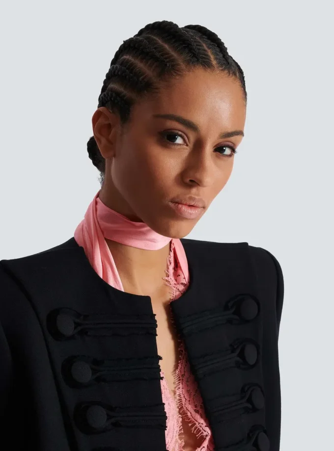 Giacca spencer Grain de poudre con bordi a filo Giacca spencer Grain de poudre con bordi a filo
