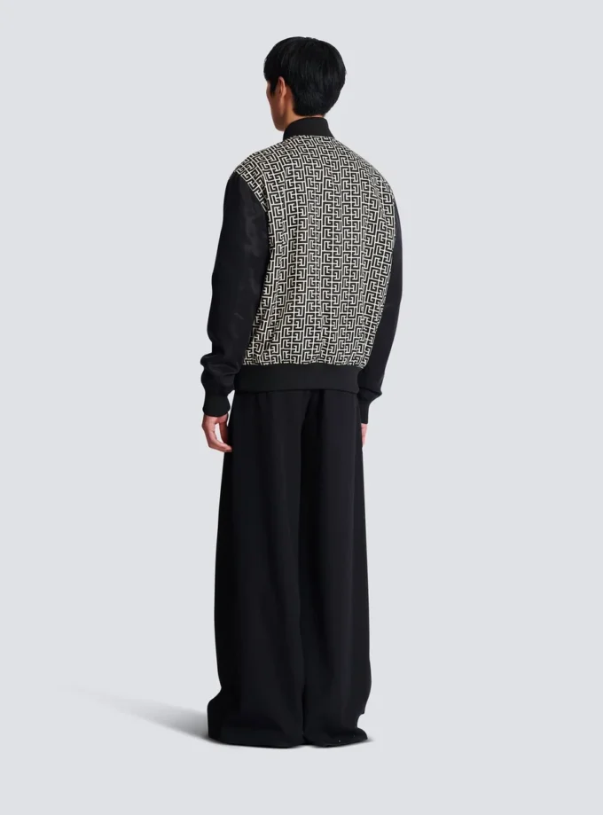 Giacca Varsity con monogramma e toppe Giacca Varsity con monogramma e toppe
