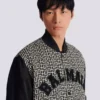 Giacca Varsity con monogramma e toppe Giacca Varsity con monogramma e toppe