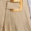 Gonna corta in gabardine con dettaglio cintura Gonna corta in gabardine con dettaglio cintura