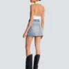 Gonna in denim con tasche Gonna in denim con tasche