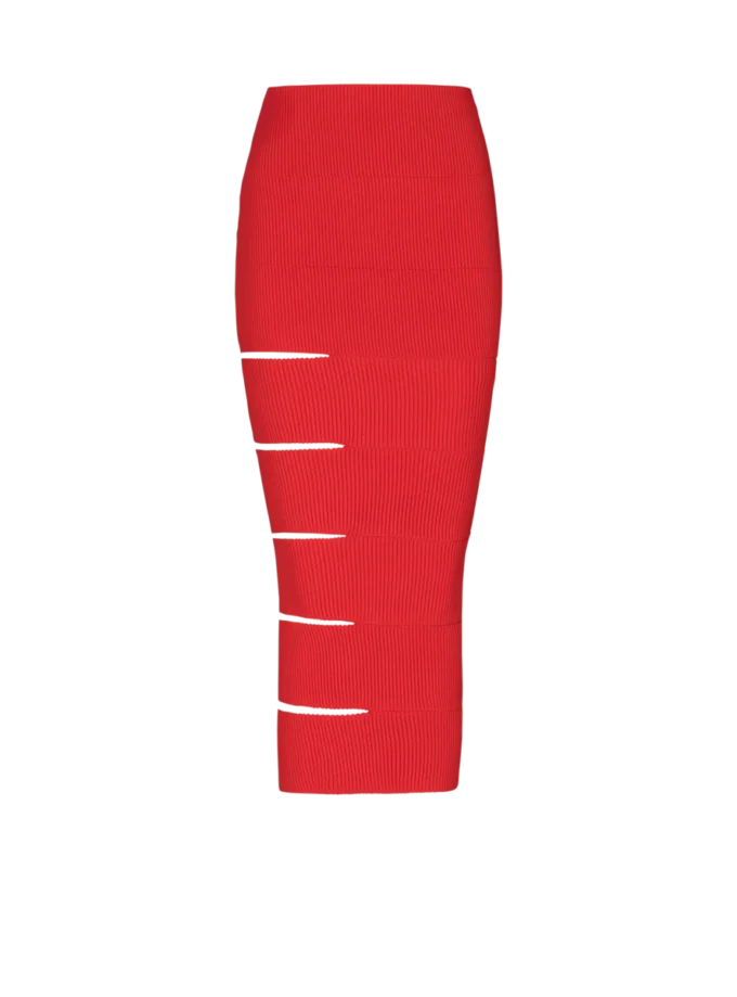 Gonna lunga in maglia con cut-out Gonna lunga in maglia con cut-out