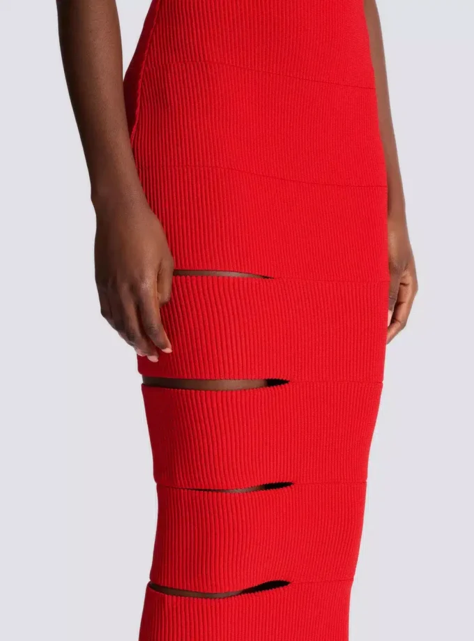 Gonna lunga in maglia con cut-out Gonna lunga in maglia con cut-out