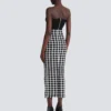 Gonna lunga in tweed a quadretti Gonna lunga in tweed a quadretti