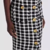 Gonna lunga in tweed a quadretti Gonna lunga in tweed a quadretti