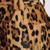 Gonna midi in pelle stile pony con motivo leopardato Gonna midi in pelle stile pony con motivo leopardato