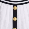 Gonna plissettata in maglia con monogramma Gonna plissettata in maglia con monogramma