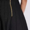 Gonna svasata in maglia con strisce luccicanti Gonna svasata in maglia con strisce luccicanti