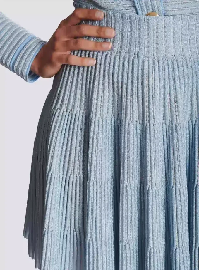 Gonna svasata in maglia testurizzata Gonna svasata in maglia testurizzata