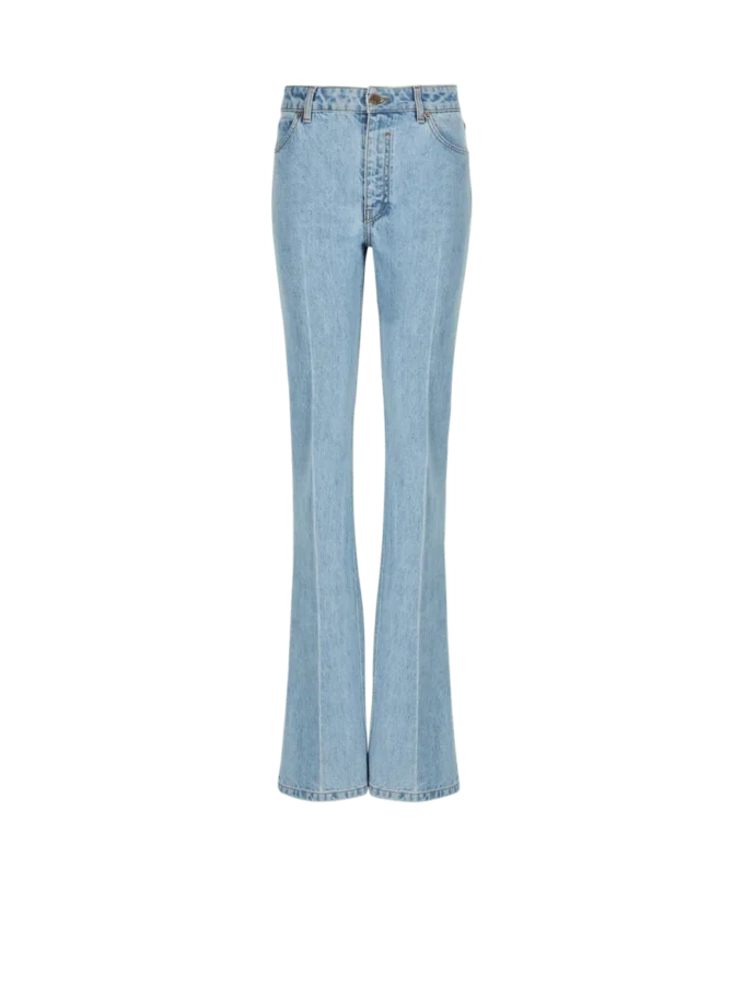 Jeans a vita alta in denim Jeans a vita alta in denim