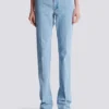 Jeans a vita alta in denim Jeans a vita alta in denim