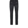 Jeans biker in denim vintage nero