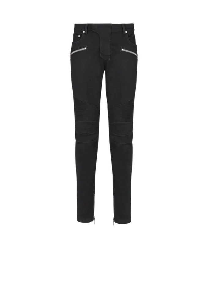 Jeans biker slim fit in denim nero Jeans biker slim fit in denim nero