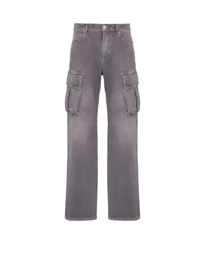 Jeans cargo loose fit in denim Jeans cargo loose fit in denim