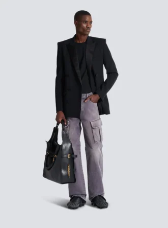 Jeans cargo loose fit in denim