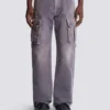 Jeans cargo loose fit in denim Jeans cargo loose fit in denim