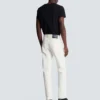 Jeans dritti in denim bianco Jeans dritti in denim bianco