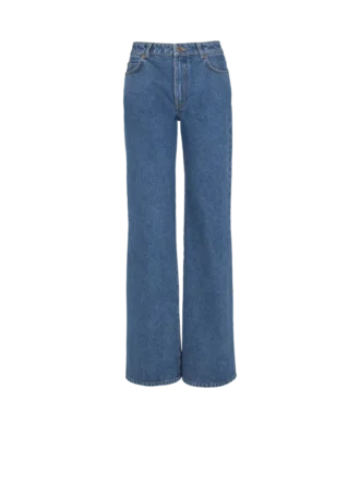 Jeans in denim a gamba dritta