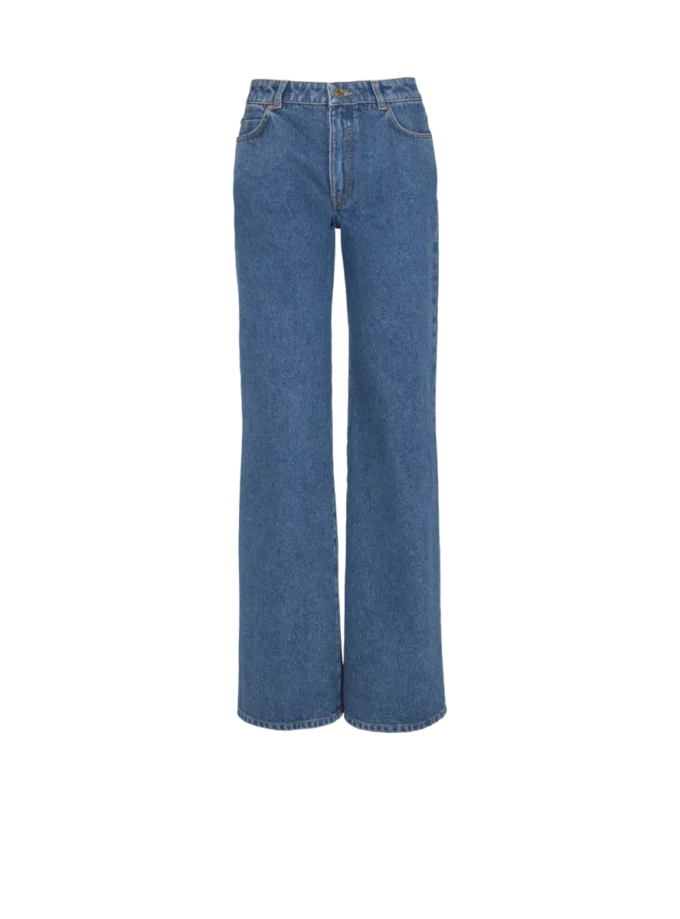 Jeans in denim a gamba dritta Jeans in denim a gamba dritta