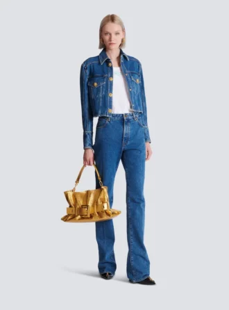 Jeans in denim a gamba dritta