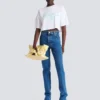 Jeans in denim a gamba dritta Jeans in denim a gamba dritta