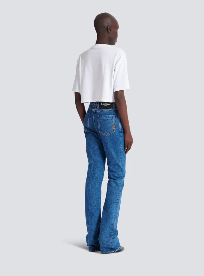 Jeans in denim a gamba dritta Jeans in denim a gamba dritta