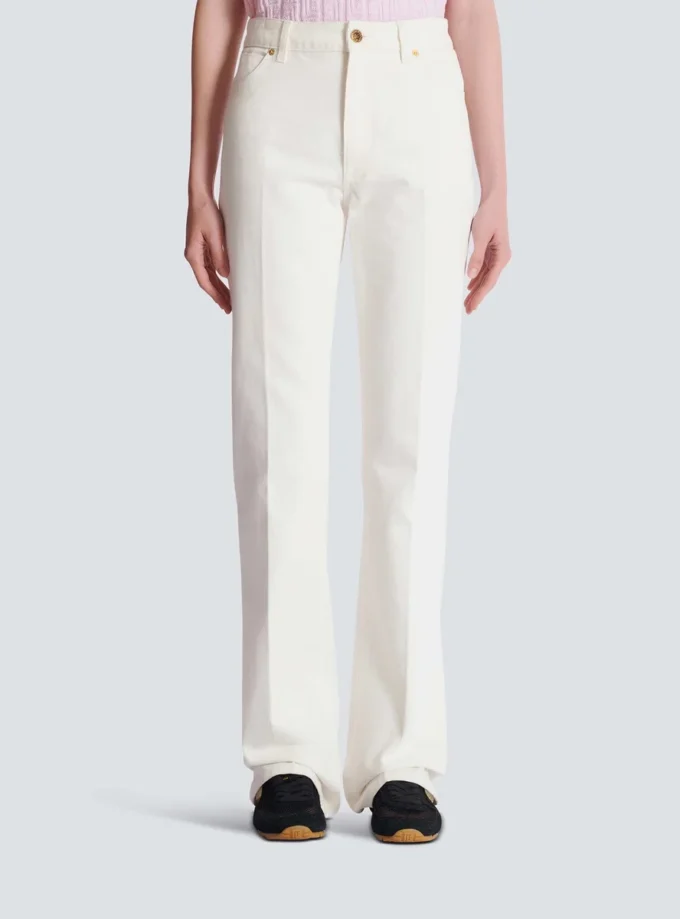 Jeans in denim a gamba dritta Jeans in denim a gamba dritta