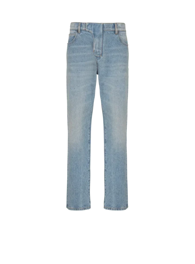 Jeans in denim dalla vestibilità regolare Jeans in denim dalla vestibilità regolare