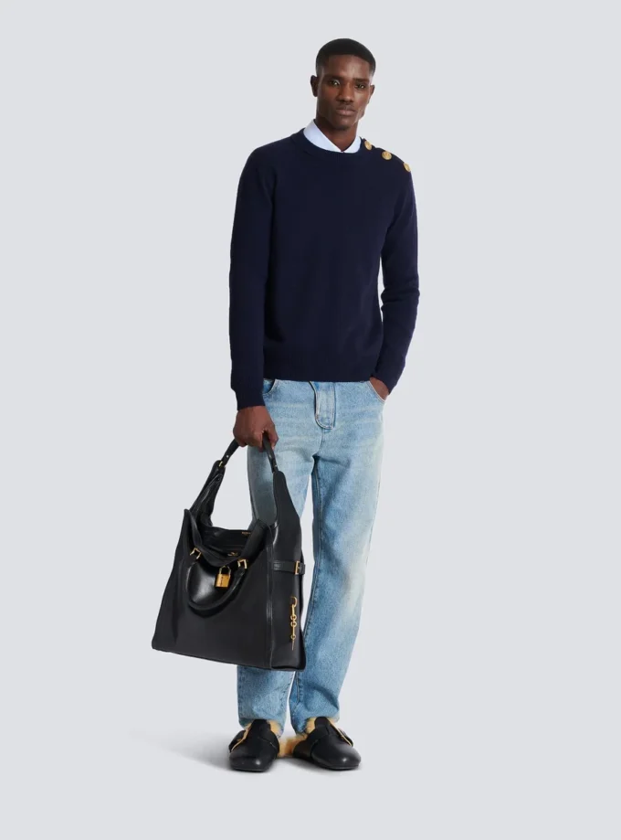 Jeans in denim dalla vestibilità regolare Jeans in denim dalla vestibilità regolare